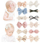 Niceye Baby Girl Bows and Headbands, Stretchy Nylon Hairbands Hair Bows for Newborns, Infants, Toddlers - Handmade Baby Hair Accessories for Girls