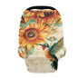 Forchrinse Hummingbird Sunflower Nursing Cover Breastfeeding Scarf Baby Car Seat Cover for Boys Girls Infant Carseat Canopy Multi-Use