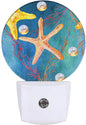 EKOBLA Starfish Plug-in Night Light, Ocean Coral, Pearl & Seashell LED Nightlight with Auto Sensor for Home Decor