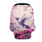 HUIACONG Floral Hummingbird Infant Nursing Scarf Baby Car Seat Cover for Babies Carseat Canopy Boys Girls Breastfeeding Covers Multi-Use Cover Ups