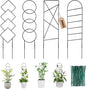 Outdoor Plant Trellis for Climbing Plants, Metal Garden Trellis for Potted Plants,Plant Stakes for Indoor Plants Accessories Hoya,Flower,Plant Support,Plant Gifts (4PCS)