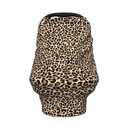 Leopard Print Baby Car Seat Cover, Multi Use Stroller Cover, Leopard Baby Stuff