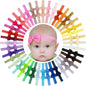 WillingTee 40 Colors Baby Girls Headbands Tiny Bows 2.75" Grosgrain Ribbon Hair Bow Hair Band Hair Accessories for Baby Girls Infants Toddlers Kids Newborns