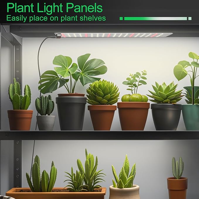 TONYFUL Grow Lights for Indoor Plants, 40W LEDs Plant Lights for Indoor Growing, 360 LEDs Full Spectrum Grow Lights for Seed Starting, Led Grow Light with 3/9/12H Timer,10 Dimmable Levels (4pcs)