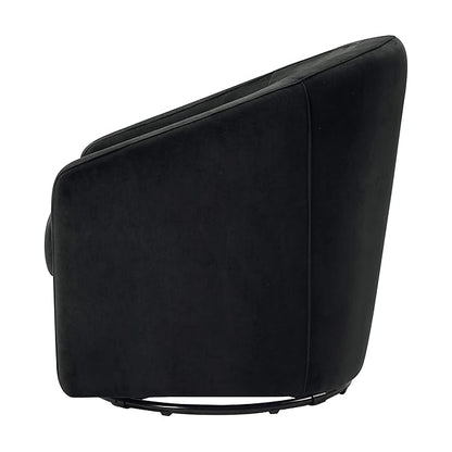 babyletto Madison Swivel Glider in Black Velvet, Greenguard Gold and CertiPUR-US Certified, 61.6 lb