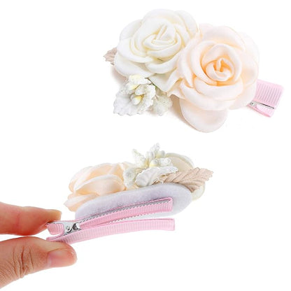 Flower Hair Clip BFNAAgirl Baby Girl Hair Bows Exquisite Hair Accessories Alligator Clips for Infants Toddlers Teen Kids Gift 6pcs/set