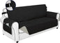 PureFit Reversible Sofa Couch Cover Water Resistant Couch Covers for 3 Cushion, Washable Furniture Cover with Non-Slip Foam and Adjustable Strap for Dogs, Pets (Sofa, Black/Beige)