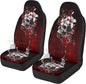Skull Car Seat Covers for Front Seat Waterproof Car Seat Cover Protection Interior Accessories Easy to Install and Clean Universal for Cars Truck SUV Van