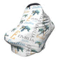 Personalized Baby Car Seat Cover with Name Stroller Canopy Custom Sea Turtle Carseat Cover Newborn Baby Boy Girl Nursing Cover for Moms First Birthday Gift