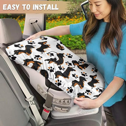 Car Seat Cover Baby Car Seat Sun Shade Cover with Dachshund Print, Toddler Car Seat Cover Replacement Heat Protector Fashion Toddler Car Seat Accessories