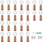 YJFWAL 24Pack 20LED Wine Bottle Lights with Cork, Cork Shape Silver Copper Wire Fairy Mini String Lights Fairy Lights Battery Operated for DIY, Party, Wedding, Christmas, Halloween Decor (Cool White)