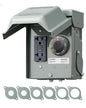 DEWENWILS Outdoor Outlet Box with 20 AMP WRTR GFCI Receptacles, Countdown Function & 4/8 Hrs Cycle, 125V/2500W, 1/2hp Rainproof 3R Enclosure, Outdoor Electrical Outlet Box for Decor, Yard