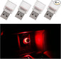 4 PCS USB LED Car Interior Atmosphere Lights, Plug-in USB Automotive Interface Charging Night Lamps, Mini Vehicle Interior LED Atmosphere Light for Car, Bedroom, Hallway (Red)