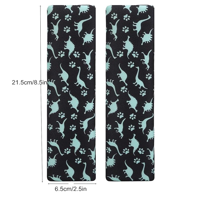 Baby Seat Belt Strap Cover, 2 Pcs Kids Car Seat Belt Cushions Pads, Shoulder Strap Protectors for Girls Boys (Dinosaur 2A)