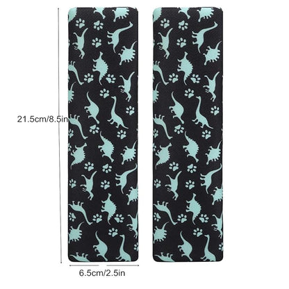 Baby Seat Belt Strap Cover, 2 Pcs Kids Car Seat Belt Cushions Pads, Shoulder Strap Protectors for Girls Boys (Dinosaur 2A)