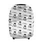 Personalized Cute Panda Baby Car Seat Covers with Name, Custom Nursing Cover Breastfeeding for Babies, Carseat Canopy for Boys and Girls, Infant Stroller Cover, Breathable Carseats Cover