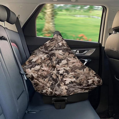 Camo Hunting Baby Stuff Car Seat Cover for Baby Carseat Covers for Girl Boy Stretchy Soft Breathable Breastfeeding Infant Car Seat Canopy Carrier Cover