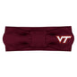 Creative Knitwear Virginia Tech Hokies Infant Girls Maroon Solid Hair Knot Headband Embroidered Logo - Size Newborn - 4T