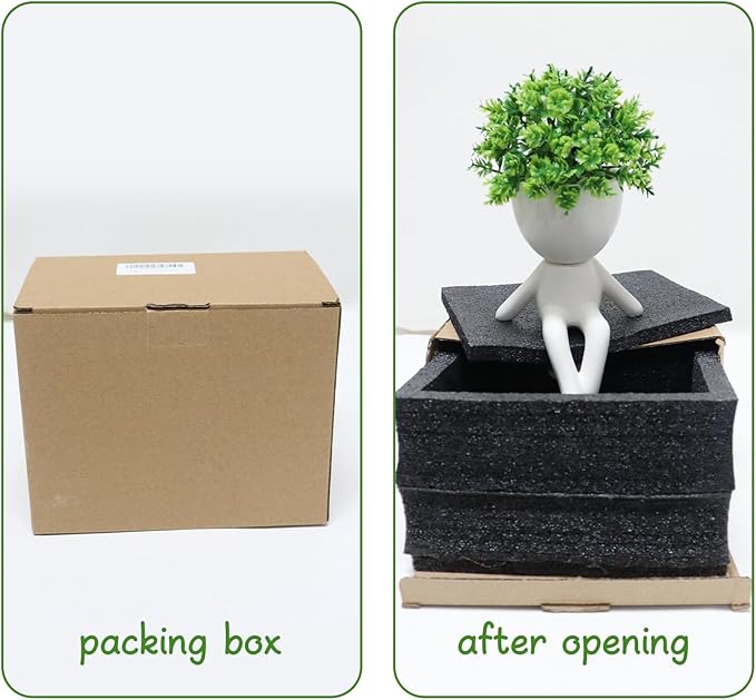 Zerzsy Fake Plant Room Decor - Funny Desk Decorations for Women - Cute Decoration for Work Office Plants for Desk Succulent for Women Office - Set of 1