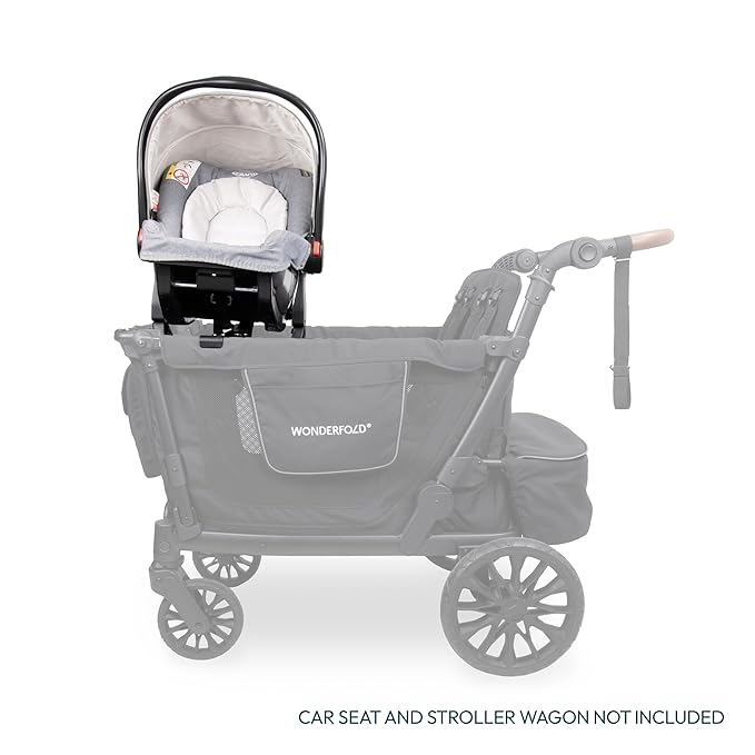 WONDERFOLD Infant Car Seat Adapter for Graco Car Seat - Full 360-Degree Rotation, Easy to Install & Folds with Wagon Stroller, W4/W6 Pro Series