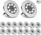 ZGWJ Solar Ground Lights,16 Pack Waterproof Solar Garden Lights, Upgraded Outdoor Garden Waterproof Bright in-Ground Lighting, Landscape Lighting for Pathway,Yard,Deck,Lawn,Patio,Walkway White