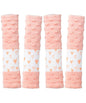 4 Pack Car Seat Belt Straps Cover for Baby Kids,Pink Baby Carrier Straps Covers Stroller Strap Pads Baby Car Seat Belt Neck Covers for Baby(9.8'’X2.2''inch)
