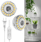 SANSI LED Puck Grow Light, 10W (150 Watt Equiv) Full Spectrum 2-Head Lamp for Plants with Ceramic Tech, Hanging Lights with ON/Off Switch for Plant Shelf Greenhouse Hydroponic