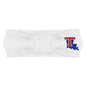 Creative Knitwear Louisiana Tech Bulldogs Infant Girls White Solid Hair Knot Headband Embroidered Logo - Size Newborn - 4T