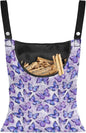 2 Pcs Butterfly Purple Clothespin Bag