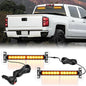 Nilight 24LED Emergency Strobe Traffic Advisor Light Bar 2 in 1 Amber Dash Warning Safety Flashing Lights Front/Rear Windshield Construction Lights for Trucks Cars Plow Police Firefighter Vehicles