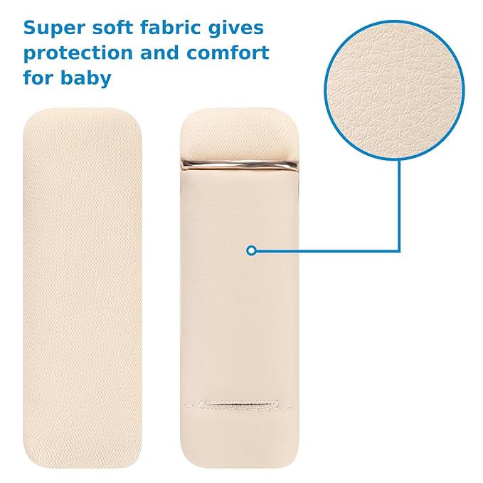 Accmor Car Seat Strap Pads Set for Baby Toddler Kids, Car Seat Strap Covers with Hip Support, Super Soft Seat Belt Covers Fits for All Car Seats, Pushchair, High Chair, Stroller