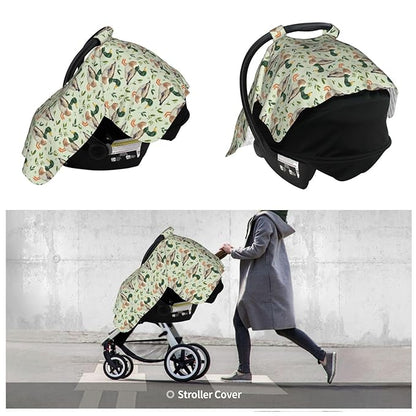 Cute Mallard Duck Baby Car Seat Canopy Nursing Cover for Newborn Car Seat Breastfeeding Covers Blanket Newborn Shower Gift