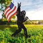 TT & MM Christmas Big Foot Sasquatch Gifts for Men/Women,Bigfoot Yard Decor Metal Garden Stakes,Patriotic Decorations Outdoor Bigfoot Silhouette Statues for Yard Art,Patio,Lawn