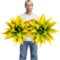 Velener Artificial Agave Plant Set, 28 Inch, Faux Aesthetic Plants for Home Decor, Realistic UV Resistant Fake Yellow Agave Plants Without Pot, Set of 2