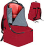 ZRRAJOY Padded Car Seat Travel Bag for Airplane, Heavy Duty Backpack for Air Travel, Water-Resistant Carrier with Shoulder Strap, Fits Most Car Seats (Red)