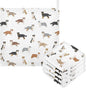 vvfelixl Golden Retriever Dog Baby Burp Cloths Baby Muslin Washcloths for Boys Girls Cotton Baby Face Towel for Newborn Infants Soft and Absorbent 11.8 X 11.8 in, 5 Pack