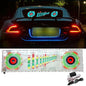 keeda Sound Music Activate Sensor Car Auto Sticker LED Light Equalizer Glow LED Light Audio Voice Rhythm Lamp (Trumpet, 90x25 cm)