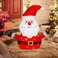 Lighted Santa Claus Holiday Display, Collapsible Pre Lit Pop Up Santa Claus Christmas Decoration for Indoor Outdoor Garden Yard Lawn Holiday Party Decor