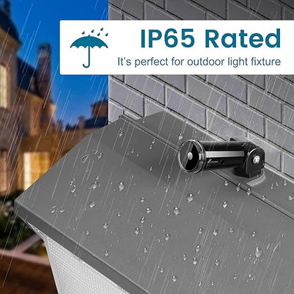Outdoor Photocell Sensor, Dusk to Dawn Day Night Swivel Mount Conduit Lighting Control, Photoelectric Sensor Switch for Indoor Outdoor Light