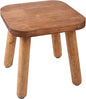 9.3 Inch Wooden Step Stool for Adults and Toddlers, Portable & Sturdy, Plant Stool with Four Detachable and Assembled Legs for Playroom, Kitchen, Bedroom, Bathtub-Walnut