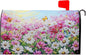 Pink Flower Mailbox Cover Summer Butterfly Mailbox Covers Magnetic Standard Size Spring Daisy Mail Box Wrap Colorful Floral Post Letter Box Cover 21x18 inch for Garden Farmhouse Outdoor Decoration