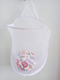 Small Mesh Hanging Laundry Hamper Basket, Mesh Hamper, Wall Dirty Clothes basket