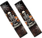 Biyejit Skeleton Webs Car Seat Belt Covers for Women Men Halloween Soft Non Slip Backpack Pads Cushions for Kids Students 2 Packs