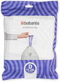 Brabantia PerfectFit Trash Bags Thick Plastic Trash Can Liners