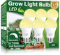 6 Pack Full Spectrum Grow Light Bulbs,A19 Grow Lights for Indoor Plants,Dimmable E26 9W Grow Bulb Replace up to 100W,Plant Lights for Indoor Growing,Flowers,Greenhouse,Indore