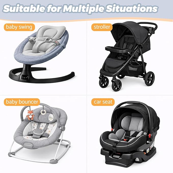 Baby Travel Pillow, U-Shape Pillow for Car Seat and Stroller Use, Lightweight Baby Travel Accessory (Sky Explorer)