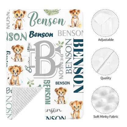 Personalized Winter Car Seat Covers for Babies with Name Lion Minky Baby Car Seat Cover for Boys Girls Custom Infant Carseat Covers Baby Blanket Nursing Cover Breastfeeding Scarf