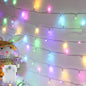 cshare Easter String Lights Battery Operated,Pastel Easter Lights with Timer 9.8ft 30LED Transparent Wire Fairy Lights for Easter Decorations Garland Outdoor Indoor Party