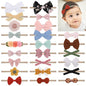 doboi Baby Girl Headbands 24PCS Nylon Linen Handmade Hairbands with Hair Bows and Accessories for Newborns, Infants, Toddlers, and Little Kids