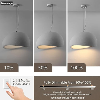 27.6in Wabi Sabi Pendant Light, Kitchen Island Lighting Fixture Ceiling Mount Japanese Lamp Japandi Chandelier for Dining Living Room Hallway Bedroom Restaurant Hanging Lamp, White 1 Pack
